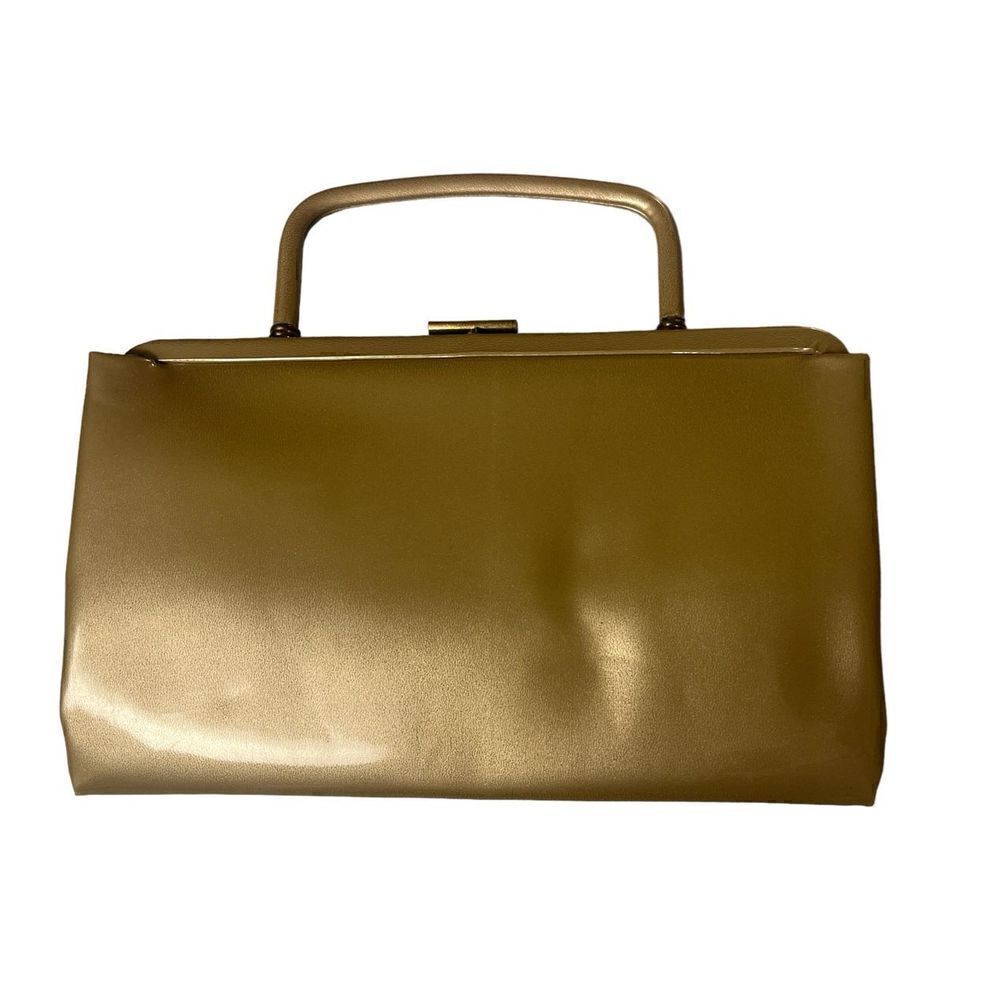 Vintage Garay clutch style purse champagne color